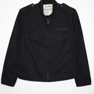 Zadig & Voltaire Kavy embroidered jacket with broken heart